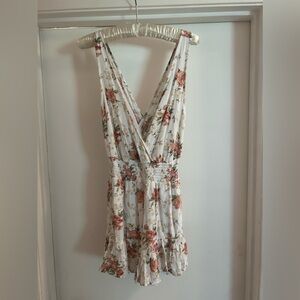 Floral American Eagle Romper